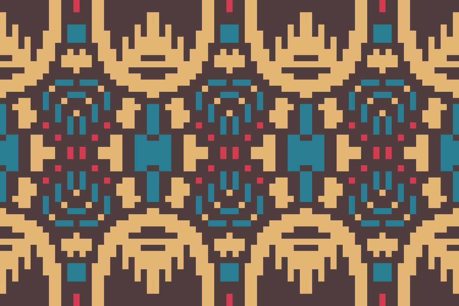 Classic Ethnic Geometric Patternfolk Embroidery, Aztec Geometric Ornament Print. Design for Carpet, Wallpaper, Clothing, Wrapping, Fabric vector