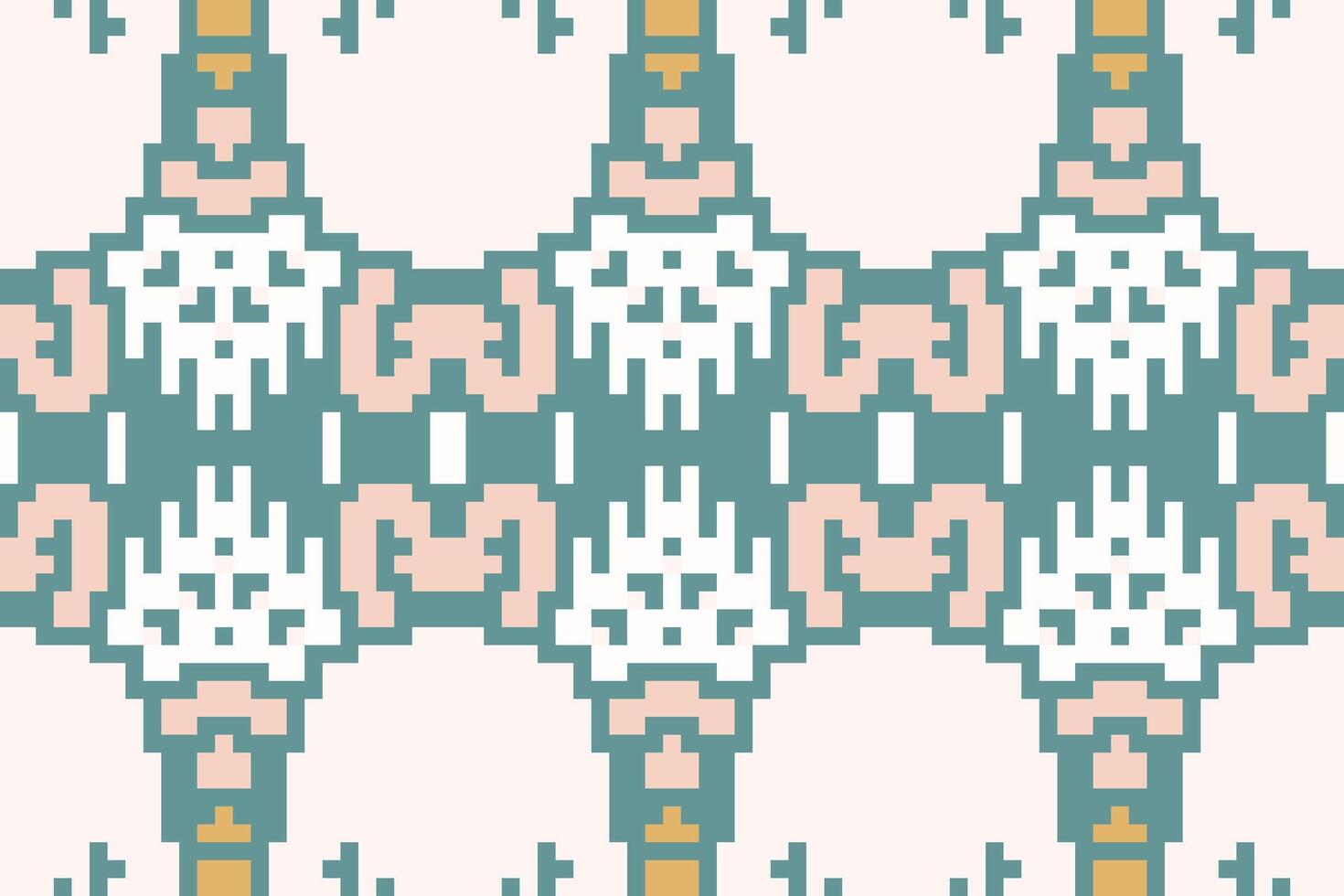 Textile Background Ethnic Design Pattern in the Philippinesfolk Embroidery, Aztec Geometric Ornament Print. Design for Carpet, Wallpaper, Clothing, Wrapping, Fabric vector