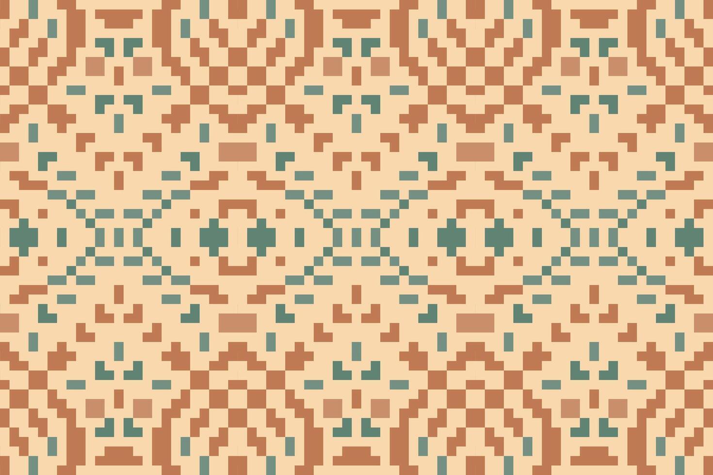 Abstract Ethnic Ikat Pattern Originfolk Embroidery, Aztec Geometric Ornament Print. Design for Carpet, Wallpaper, Clothing, Wrapping, Fabric vector