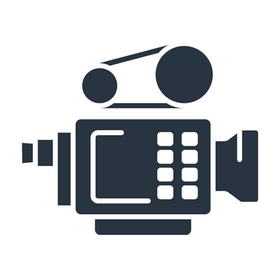 camera movie icons isolated on White Background. vector