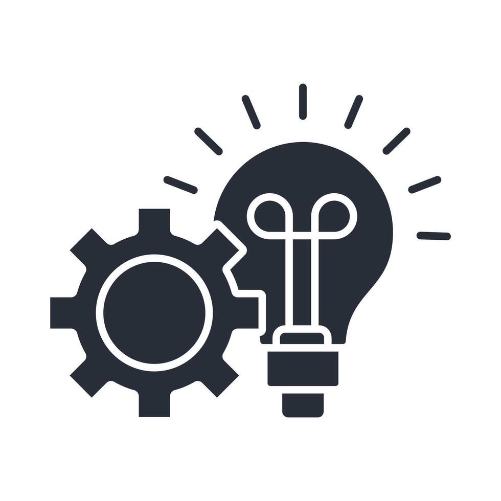 Innovation icons falt isolated on White Background vector