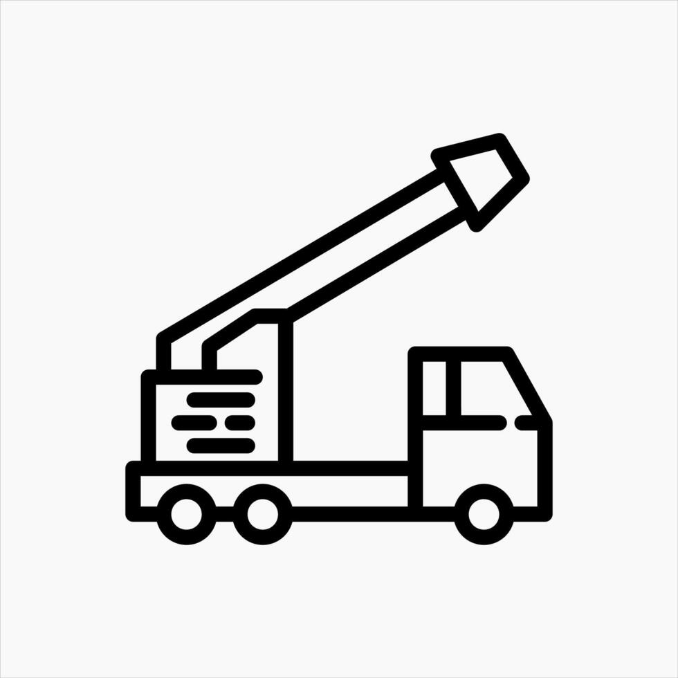 Design Illustration graphic of military vehicle icon with line style. Suitable for UI, mobile design, web design, etc. vector
