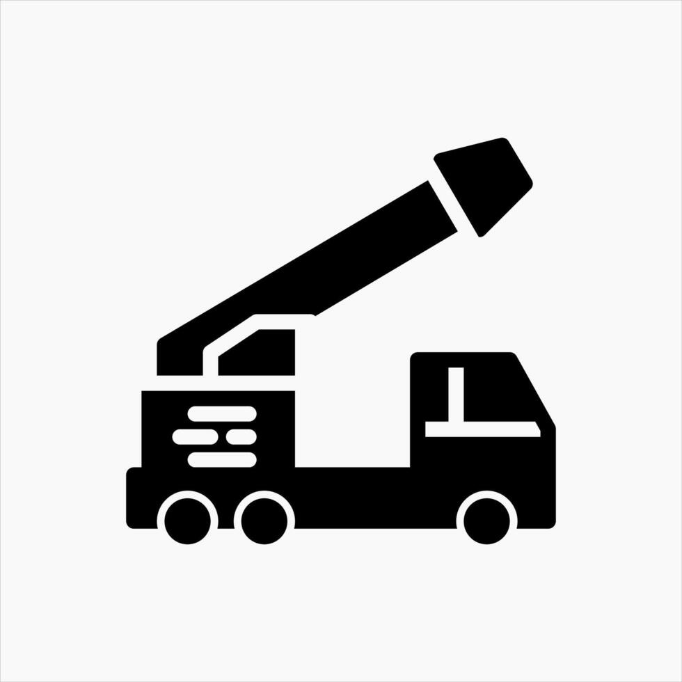 Design Illustration graphic of military vehicle glyph with line style. Suitable for UI, mobile design, web design, etc. vector