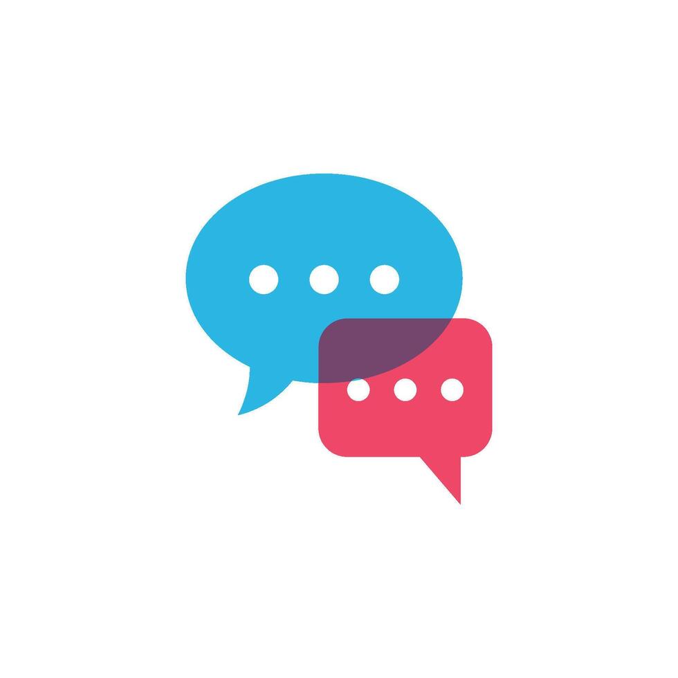 Speech bubble icon vector