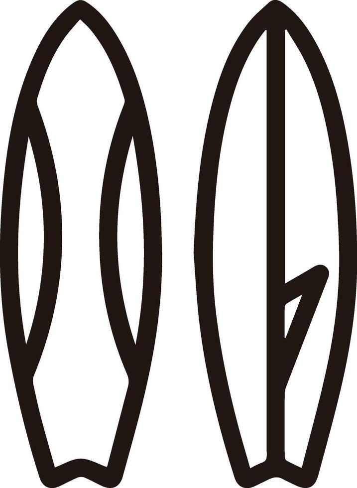 Surfboard icon illustration vector