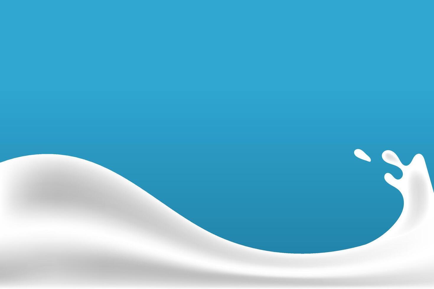 milk wave up and down vector
