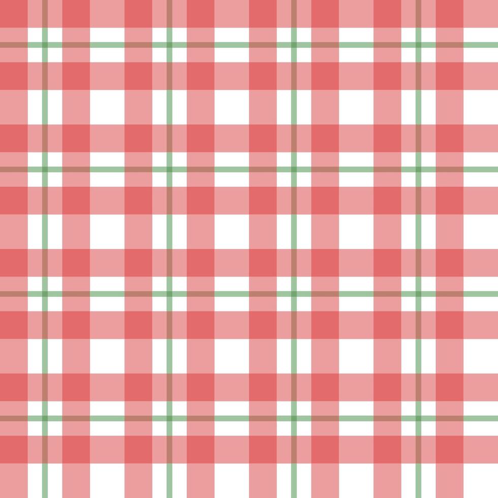 Red Green Checkered Textile Repeat Pattern Wallpaper Background vector