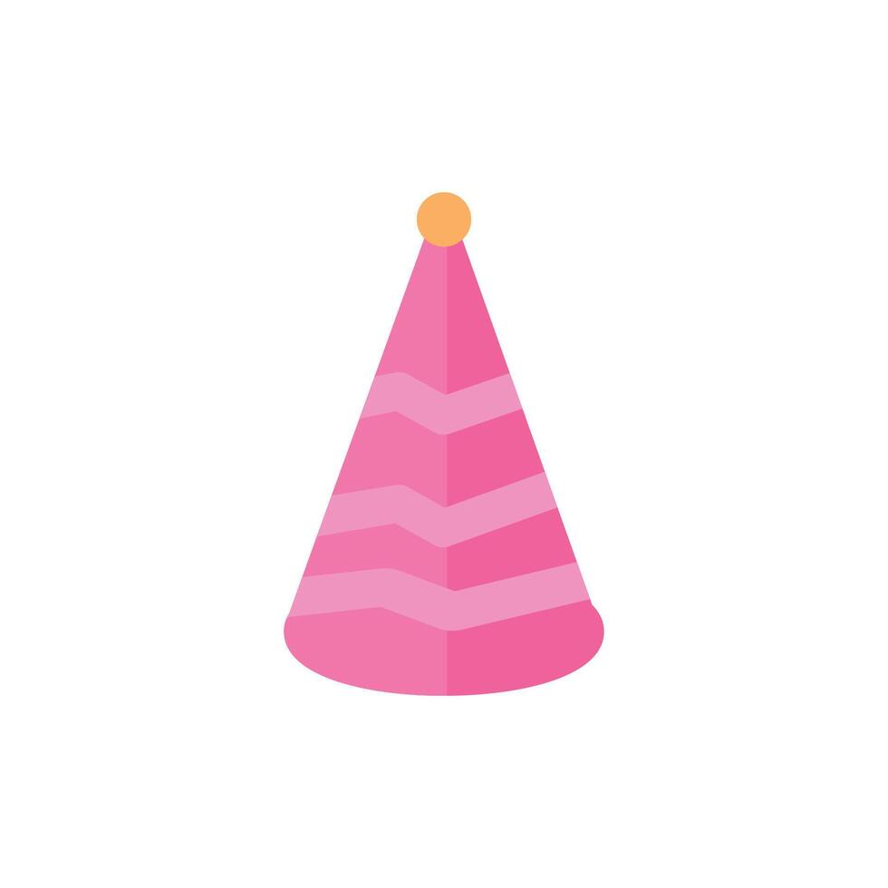 party hat icon flat style vector