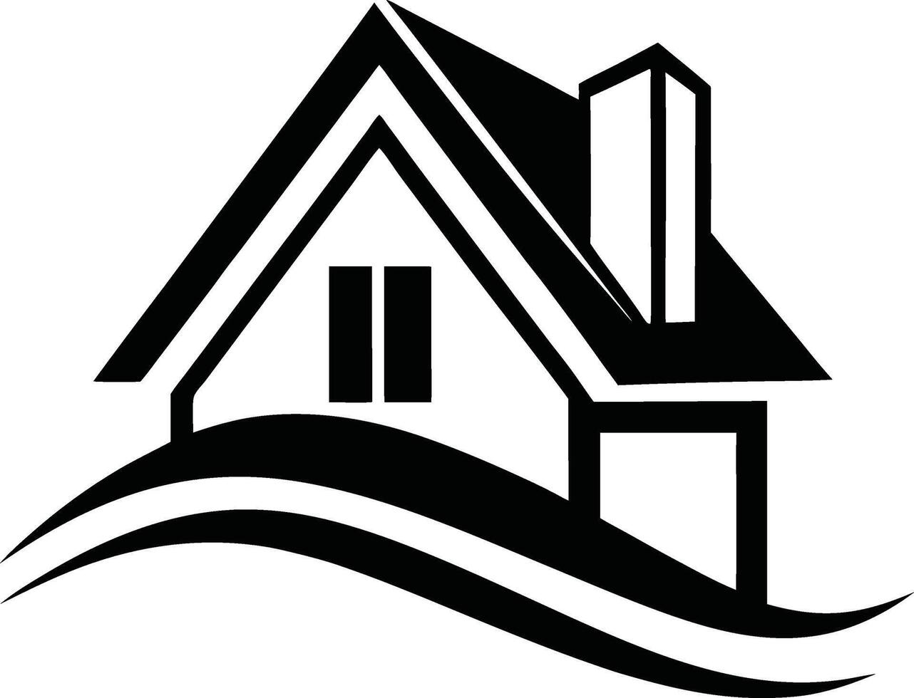 Modern Skyline Realtor Logo vector