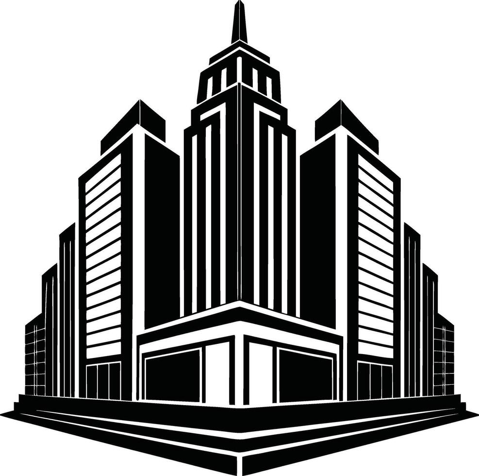 Unique Skyline Silhouette for Cities vector