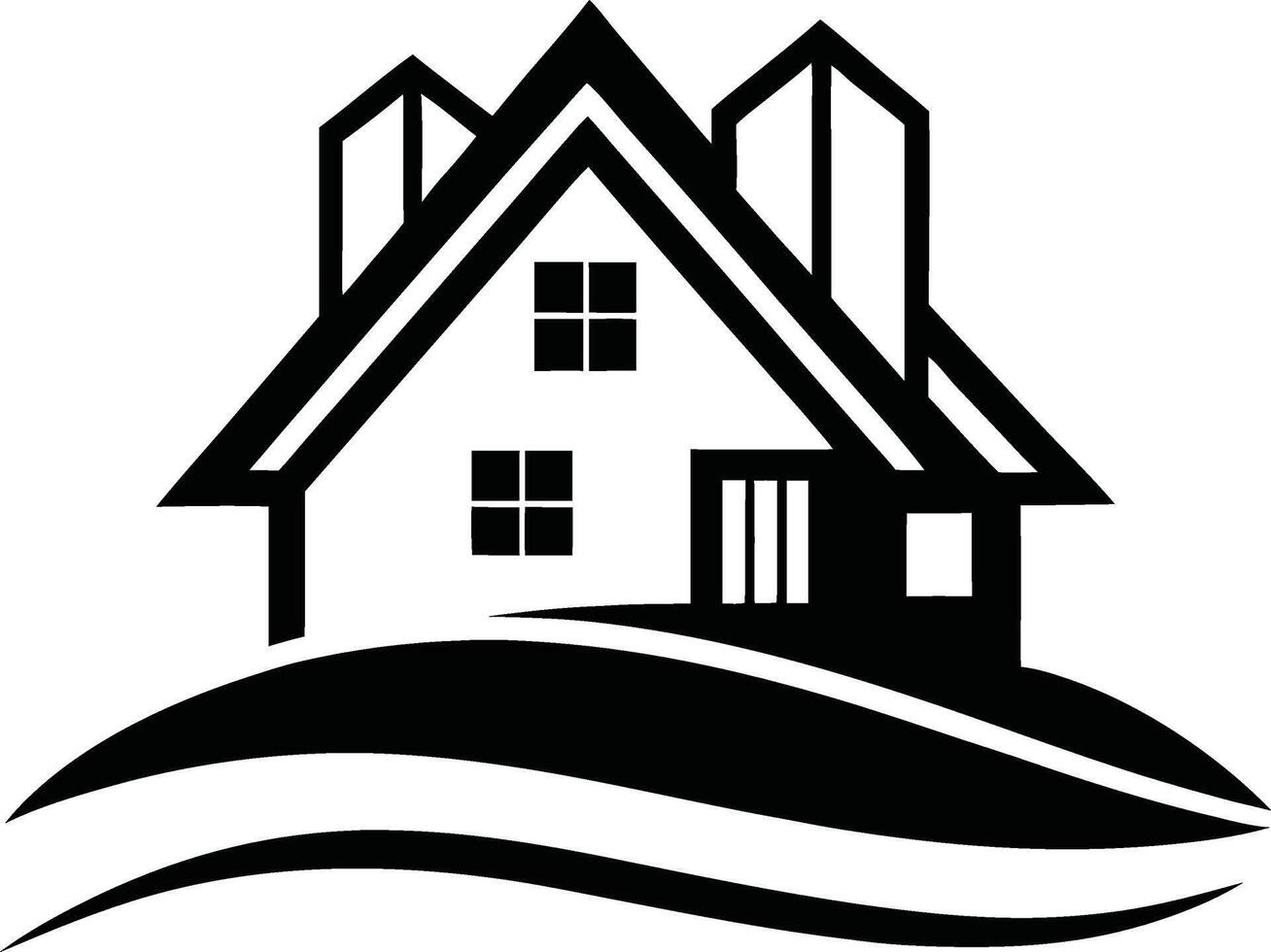 Bold and Elegant Real Estate Logo vector