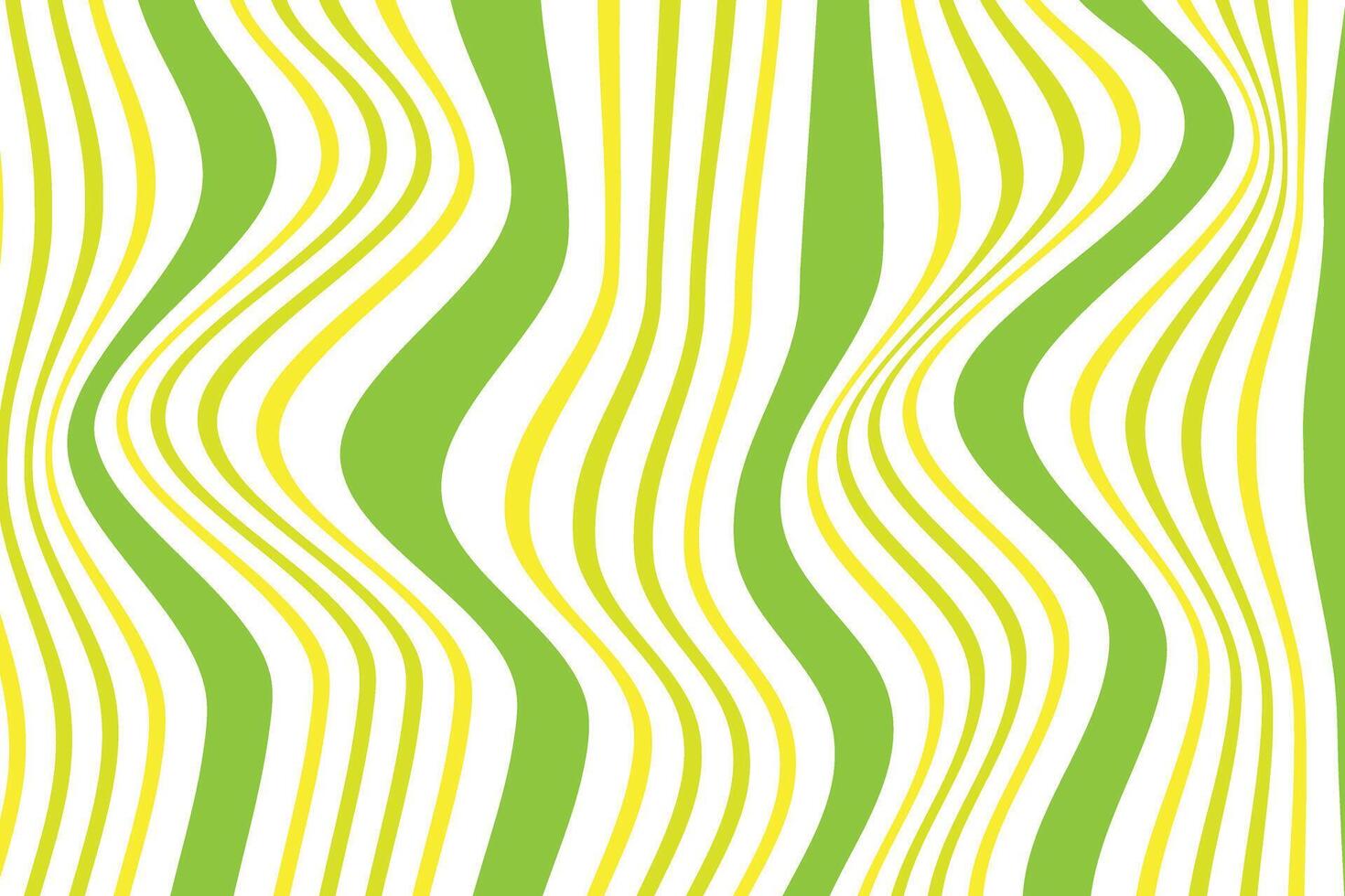 simple abstract green yellow color thin to thick wavy distort line pattern wavy green and yellow stripes vector