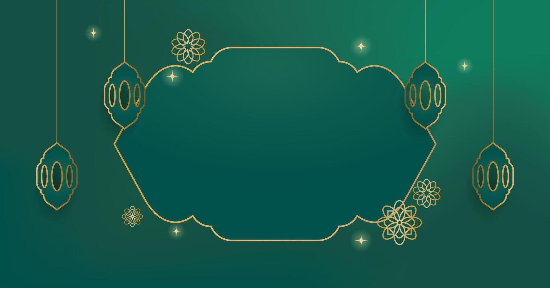 Ramadan greeting card background, blank background template for show product, eid al fitr vector