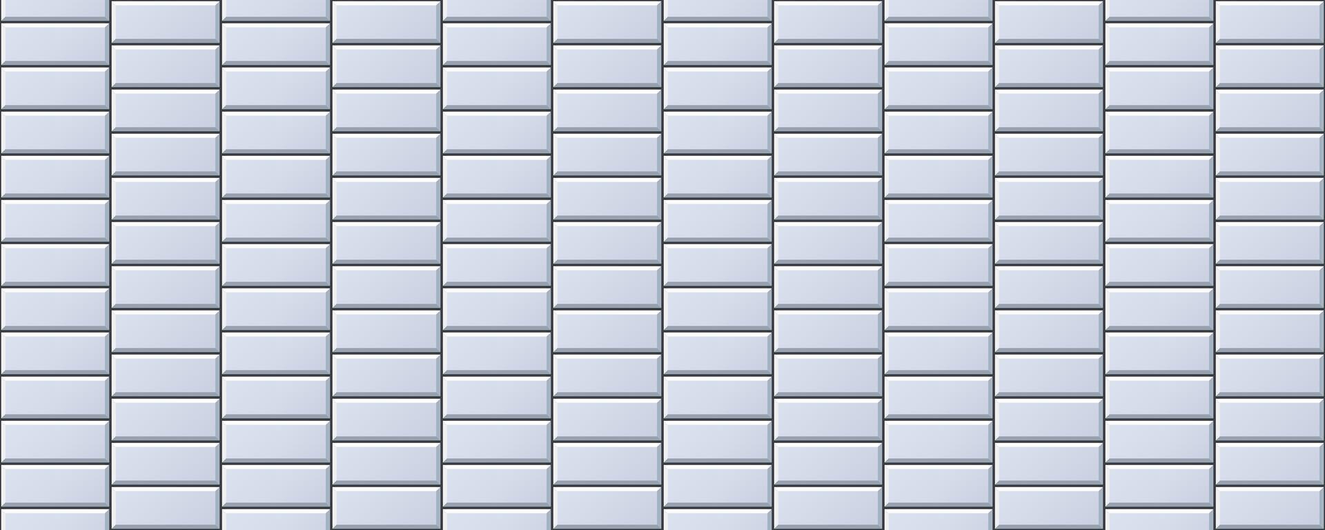 Seamless grey tile pattern. Rectangle ceramic tiled texture for bathroom wall, kitchen floor, pool surface. Repeating white mosaic grid background. Repeated light brick backdrop. vector
