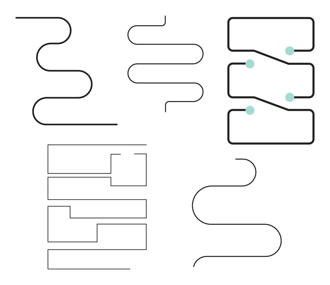 Flow Chart Infographics vector