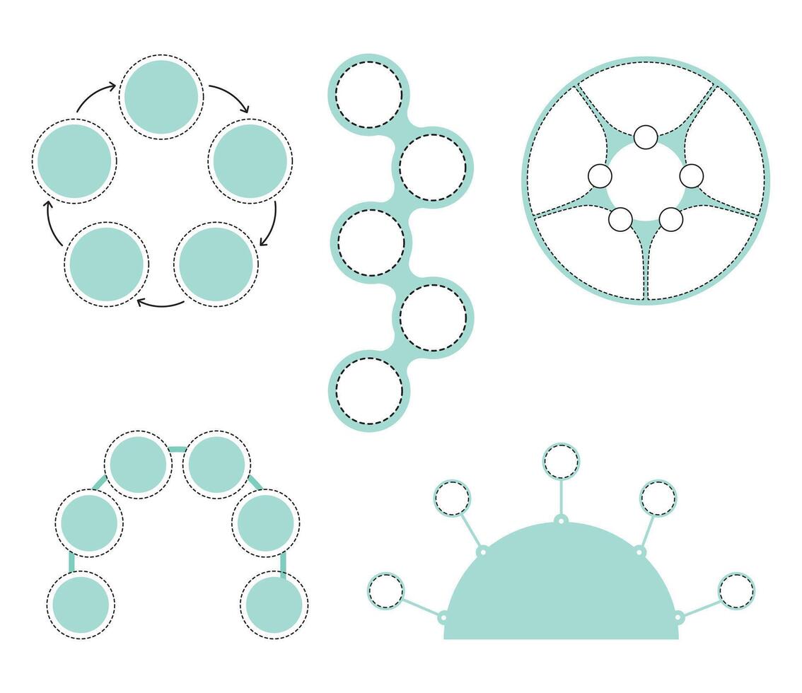 Cycle Diagram Infographics vector