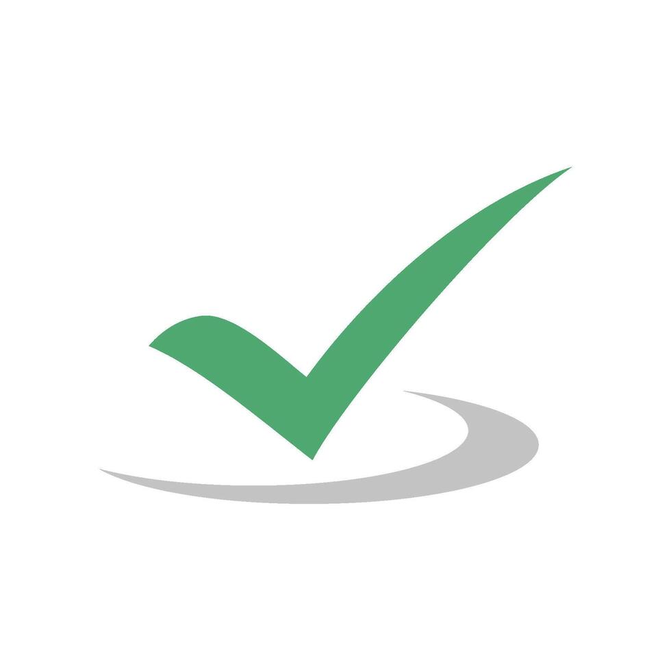 Green Check Mark Logo Template Illustration Design. EPS 10. vector