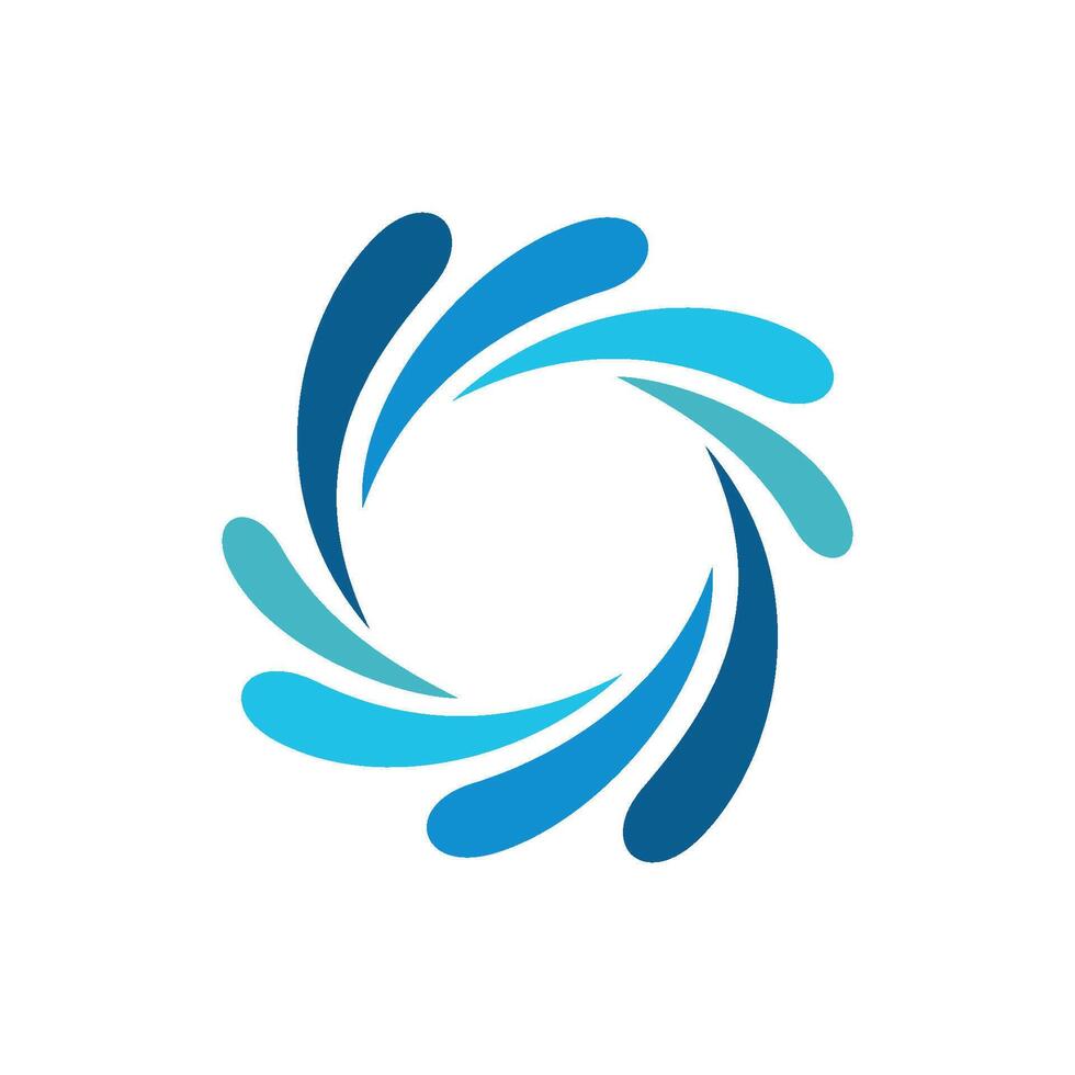 Natural Splash Water Ornamental Logo Template Illustration Design. EPS 10. vector