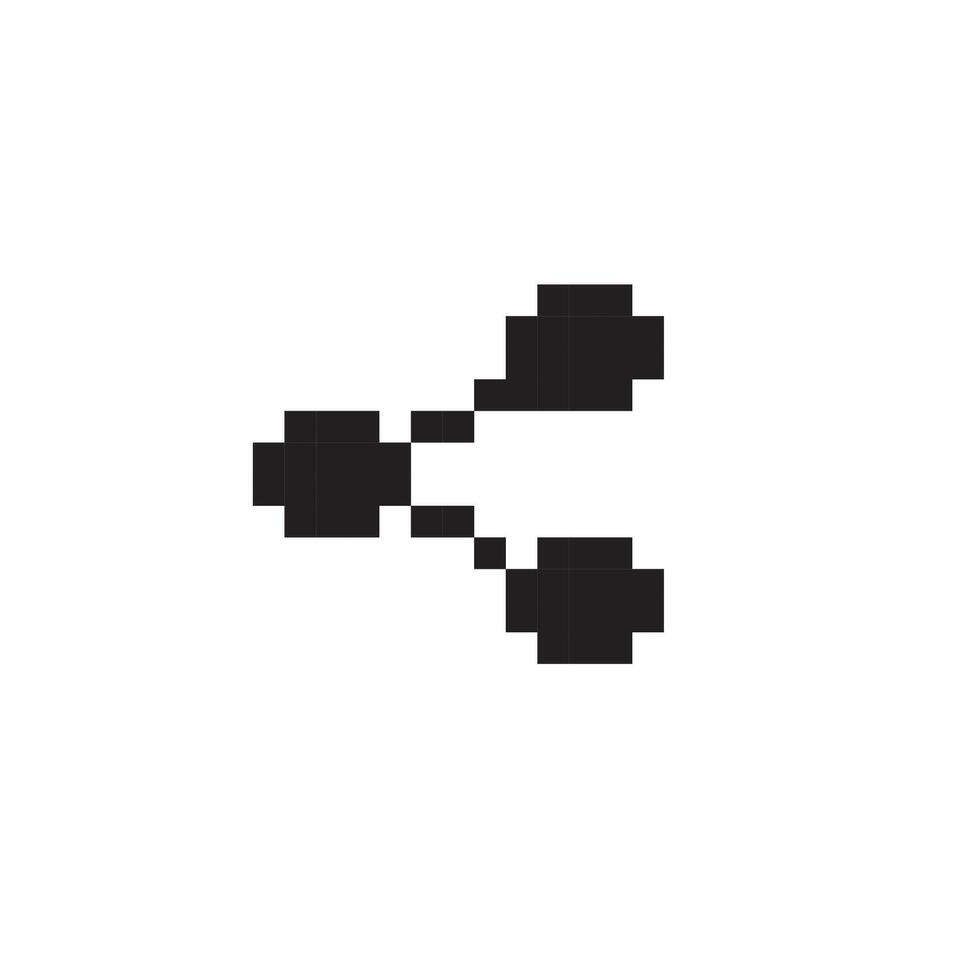 share icon pixel art vector