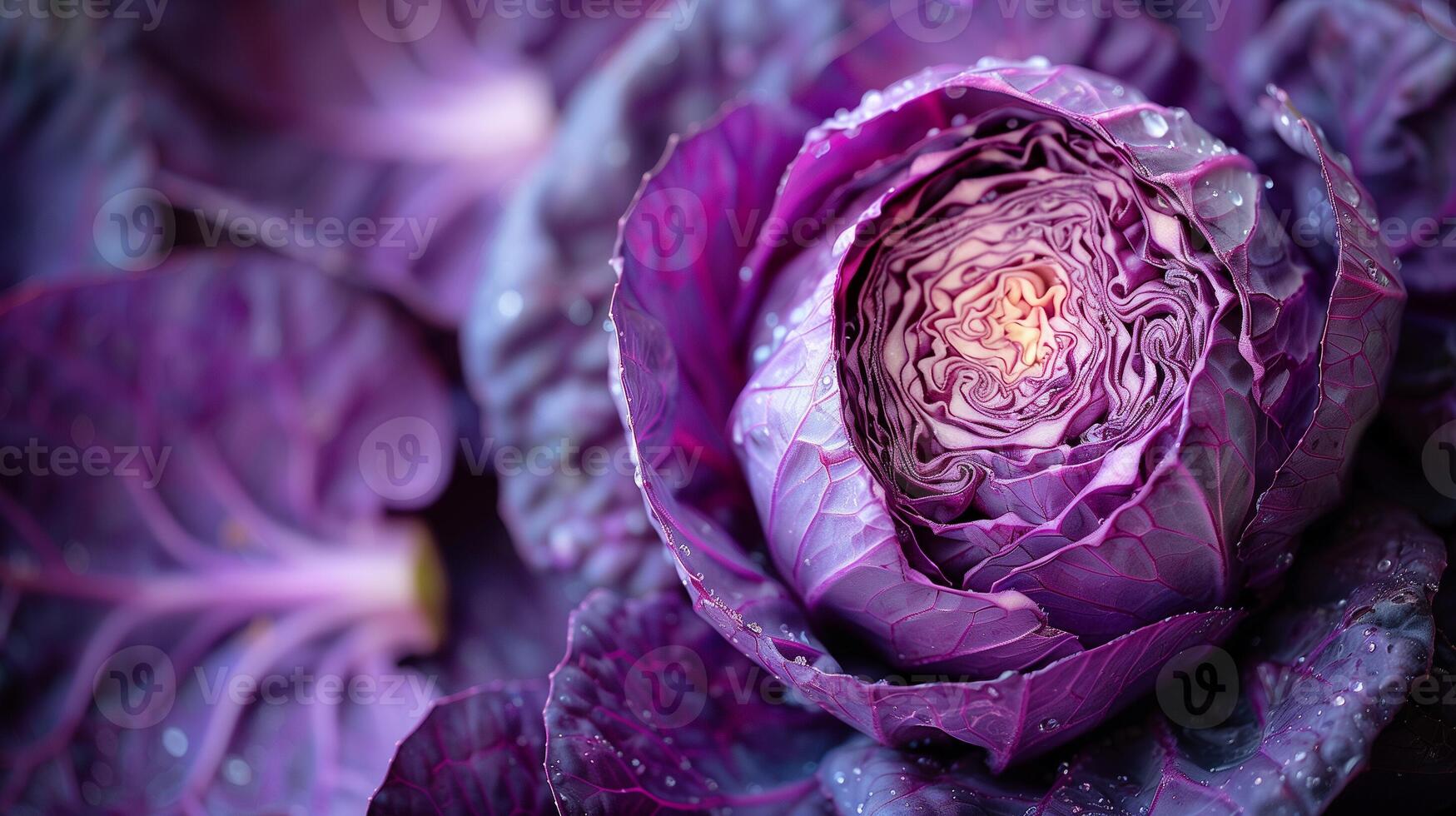 Close-up of red cabbage. photo