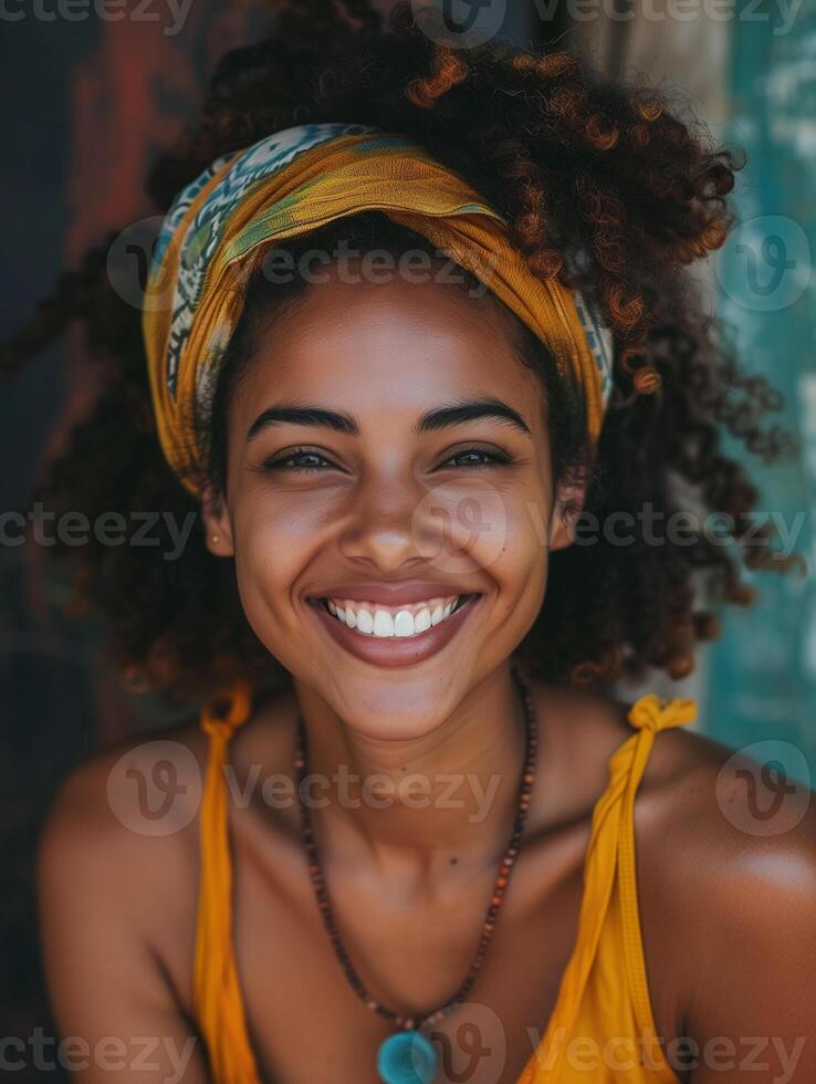 a beautiful woman smiling photo