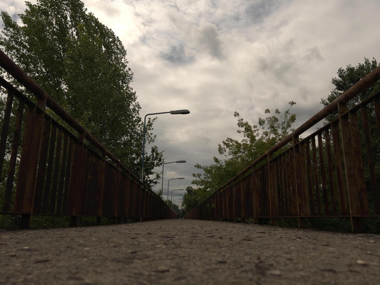 Old empty bridge photo