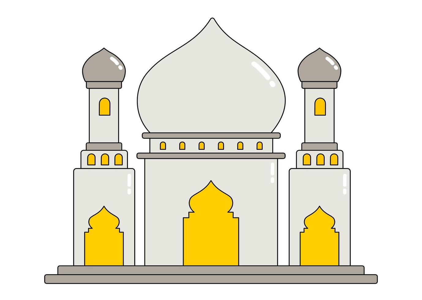 The Beauty of Mosque Architecture vector