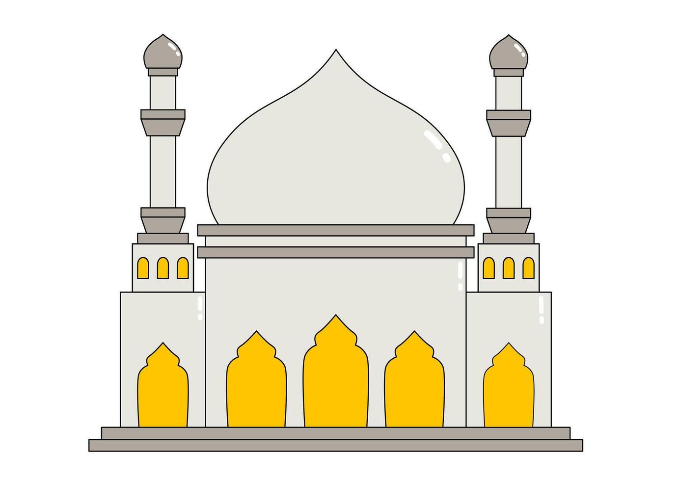 Modern Islamic Architecture vector