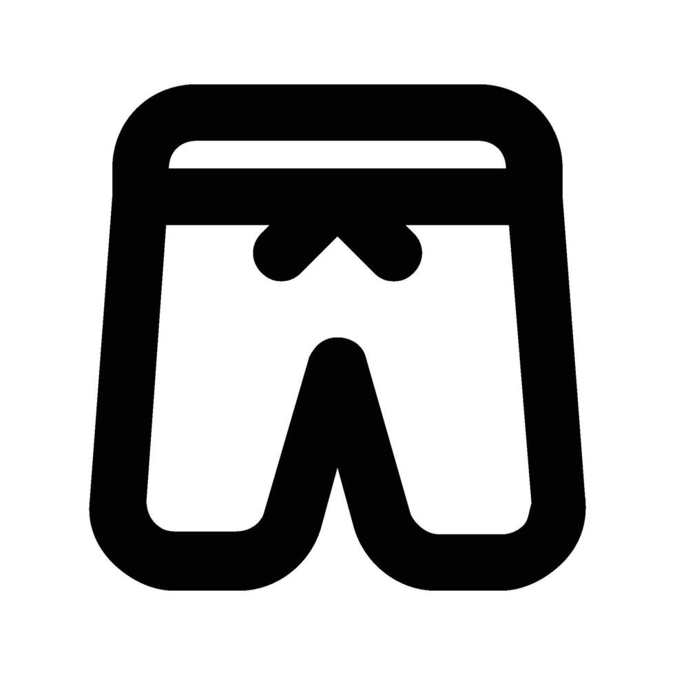 Pants icon Thin line art isolated vector