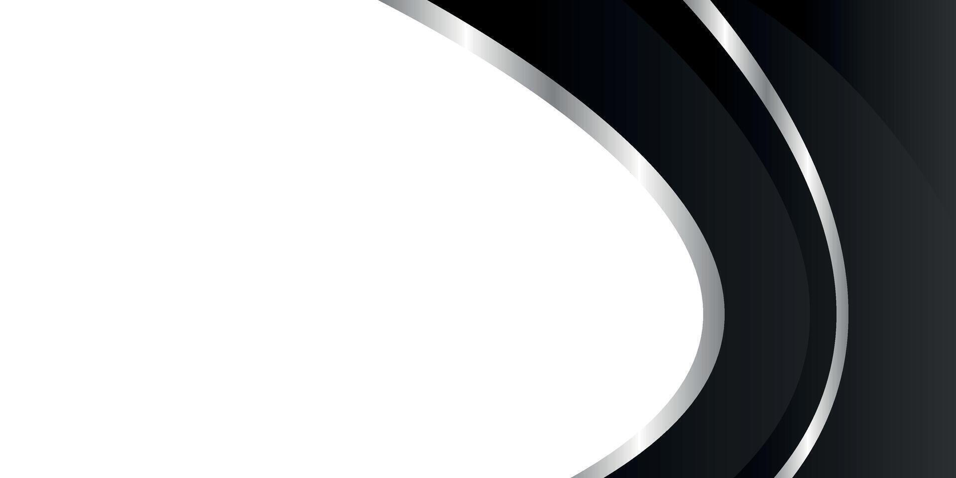 black geometric background with silver lines vector