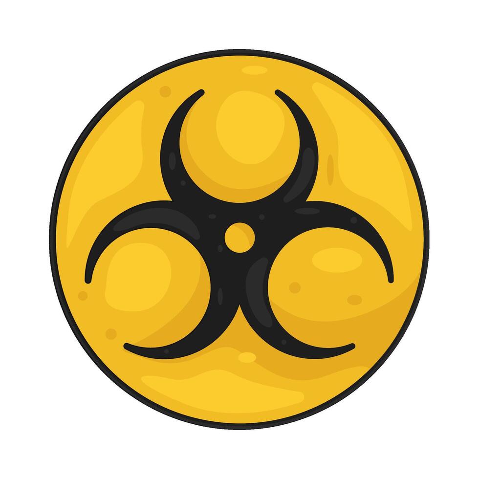 Illustration of biohazard vector