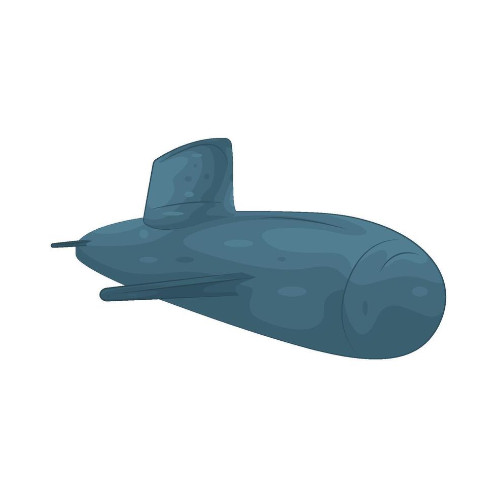 Illustration of submarine vector