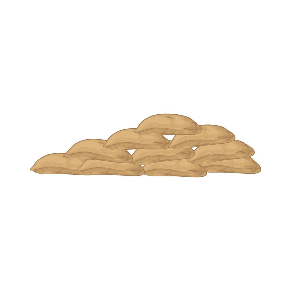 Illustration of Sandbag vector