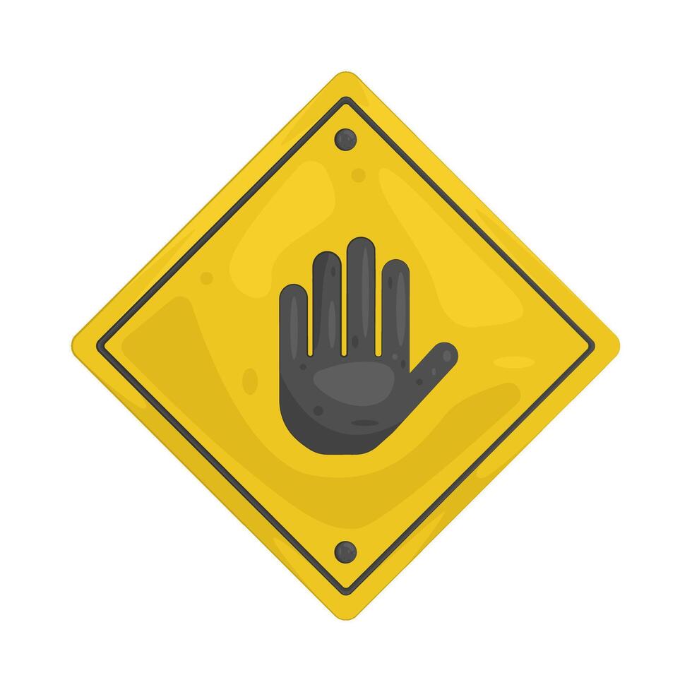 Traffic Stop Signal vector