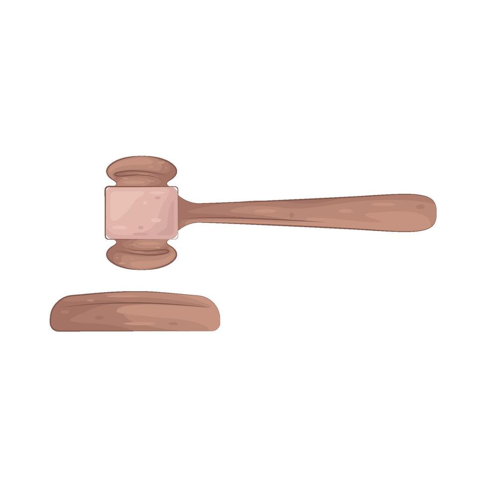 Courtroom Gavel illustration vector