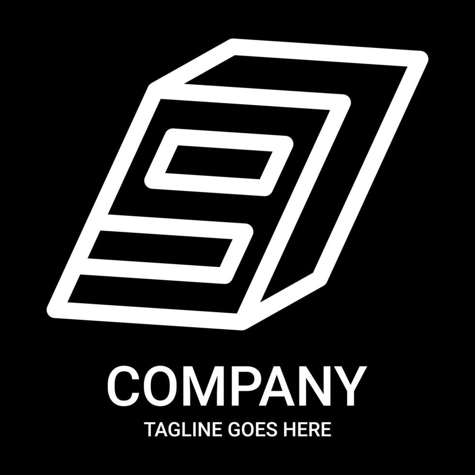 Make your logo stand out with a sleek, clean and simple look. Abstract outline number 9 logo. This design is perfect for companies, sports teams, gamers or t-shirts. vector