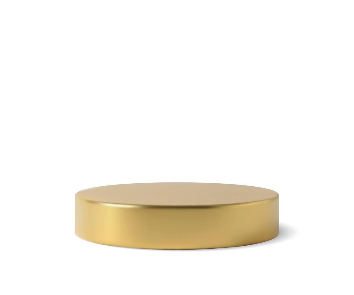 Gold Circular Platform vector