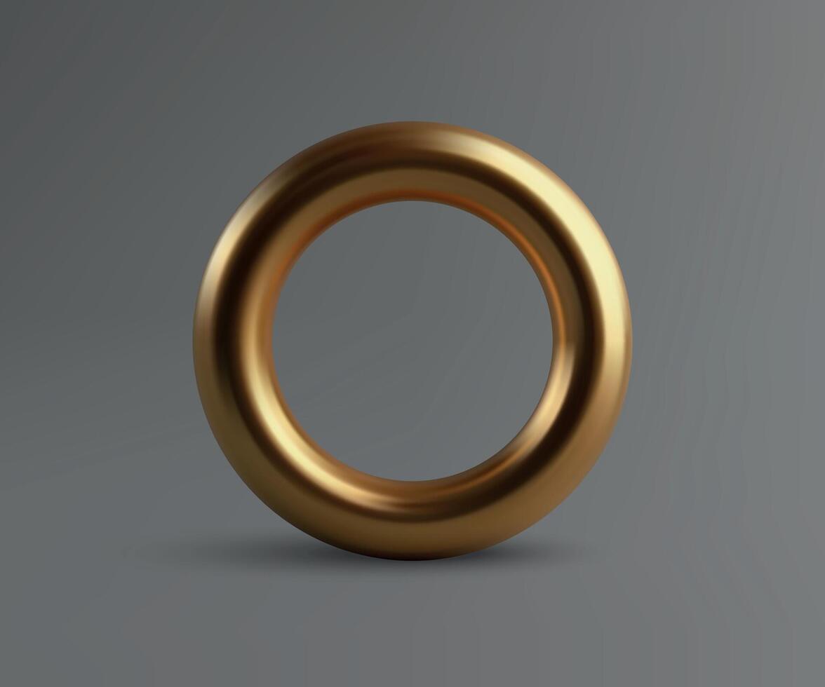 Shiny Gold Ring vector