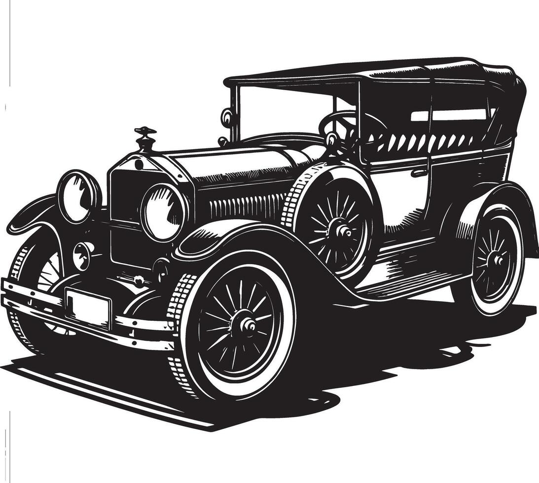 Timeless Vintage Automobile Illustration vector