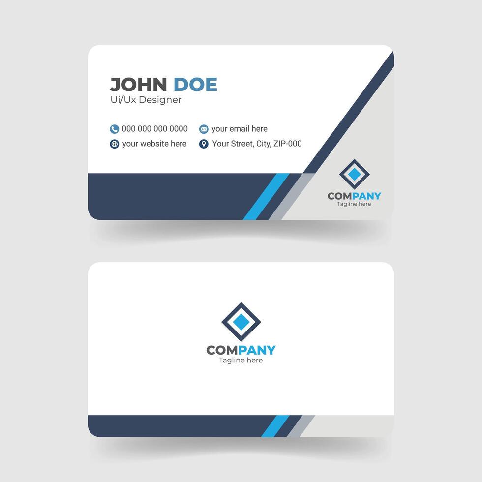 Modern Abstract Business Card Template vector
