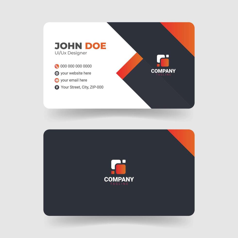 Sleek and Professional Visiting Card Design vector