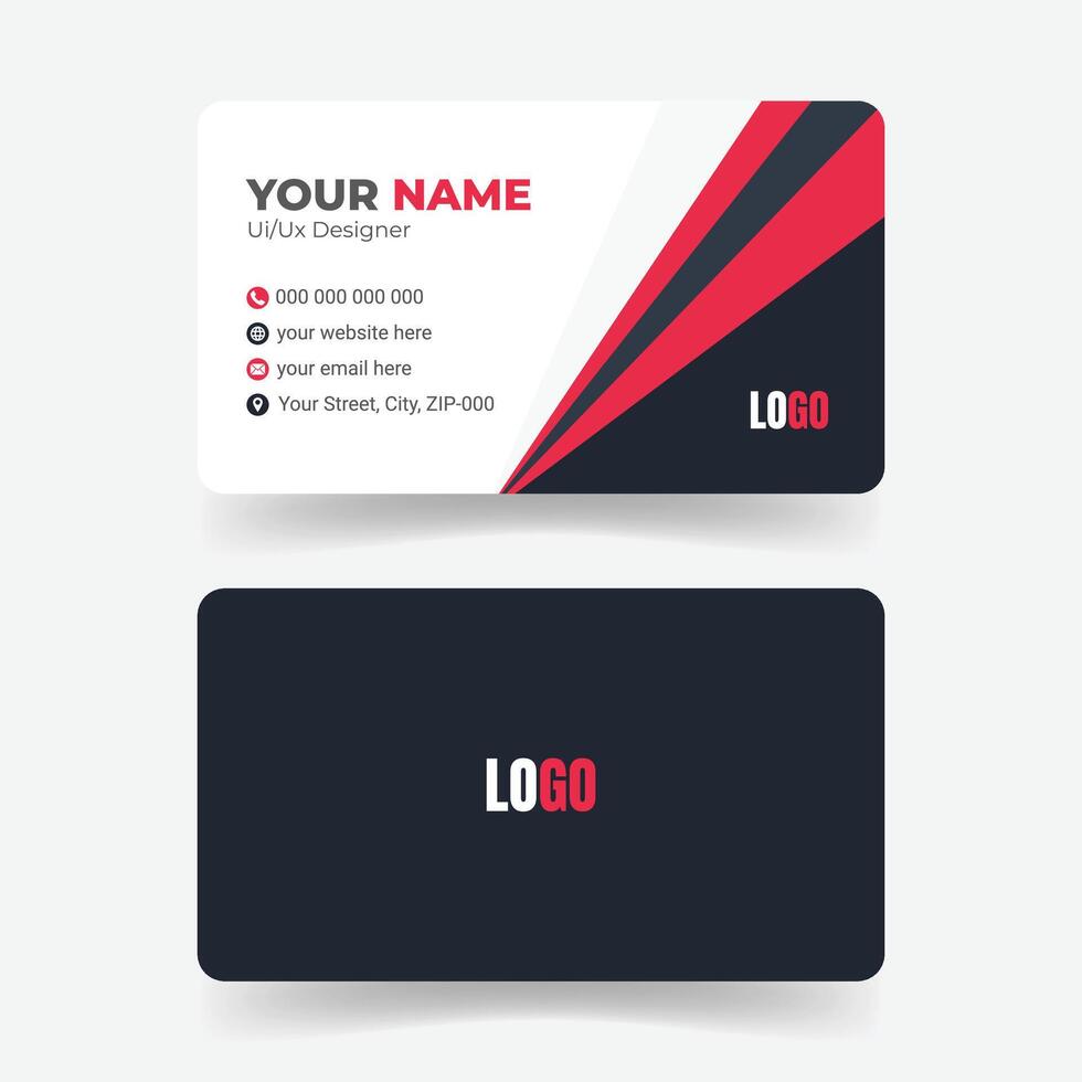 Corporate Visiting Card Design Template vector