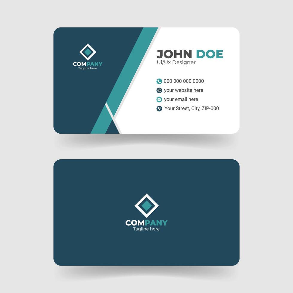 Minimal and Trendy Business Card Design vector