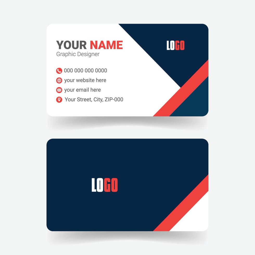 Creative Business Card Template for Branding vector
