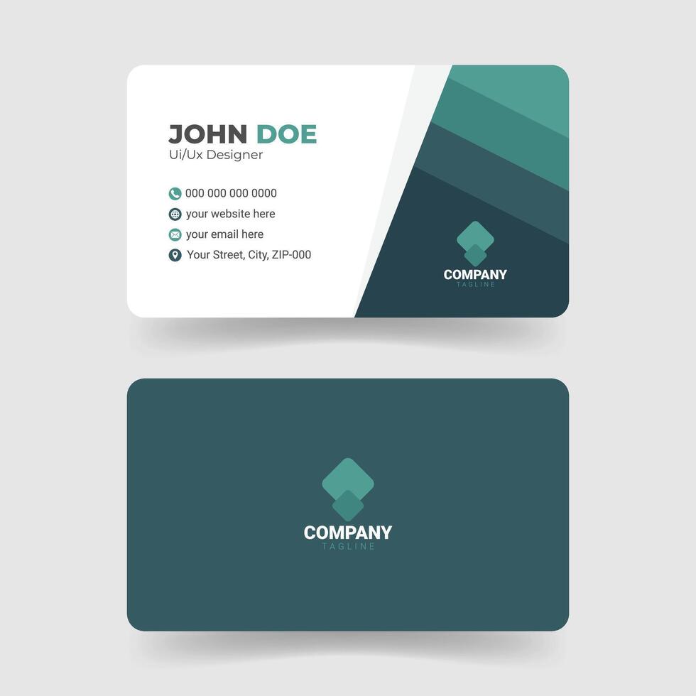 Minimalist Business Card Design Template vector