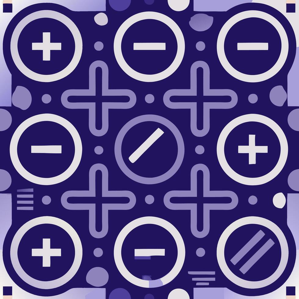 Linear arrangement of minus symbols and circles graphic design digital art abstract environment top-down viewpoint vector