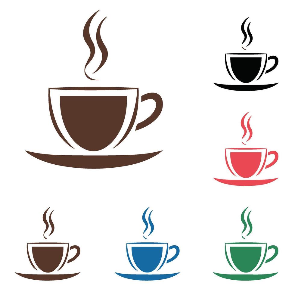 Charming Tea Tea Cup Set Illustrations Modern and Playful Graphics for Culinary-Themed Artwork vector