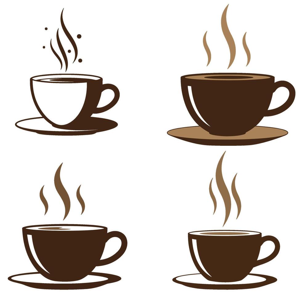 Charming Tea Tea Cup Set Illustrations A Cozy Collection of Tea Accessories for Design Enthusiasts vector