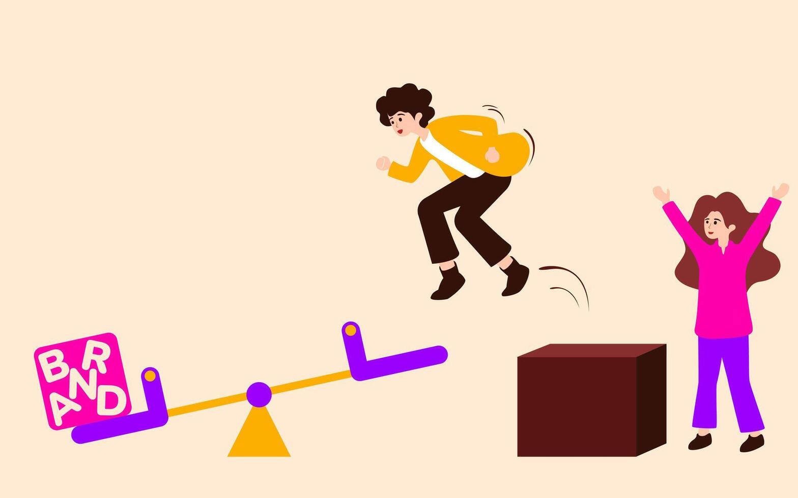Boosting Brand Campaign vector