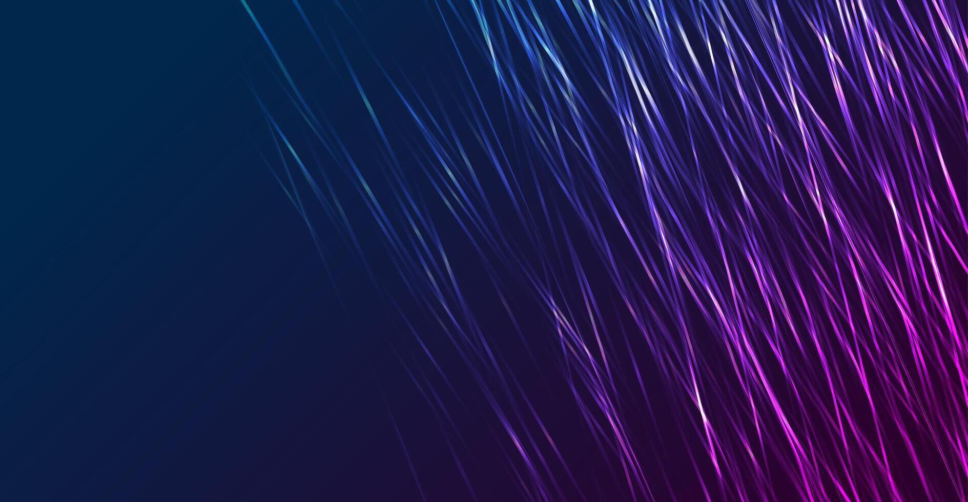 Blue and purple neon lines abstract futuristic background vector